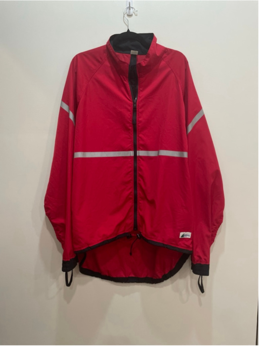 Vintage Mountain Equipment Co-op Red Mens Windbreaker Cycling Jacket XL Gorpcore